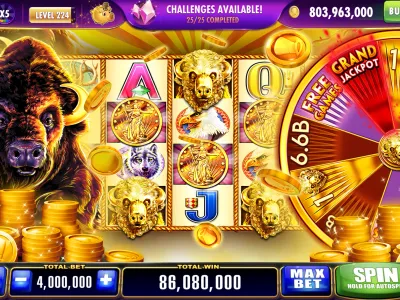 Interface de jogos de slots